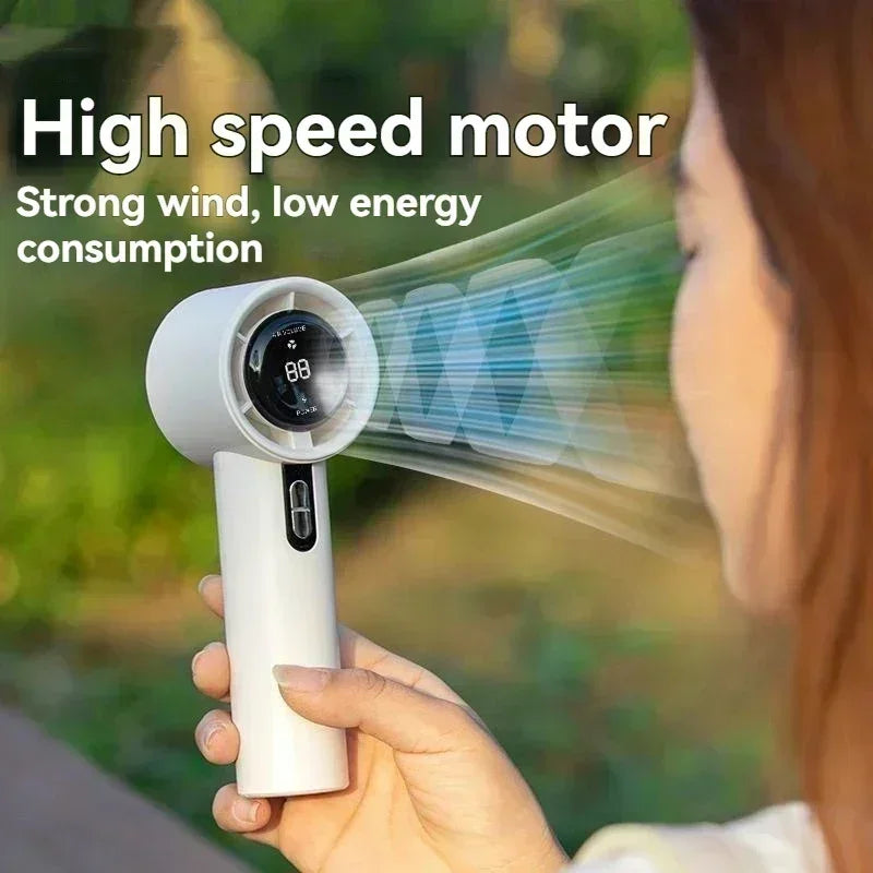 Turbo Handheld Portable Fan (Rechargeable)