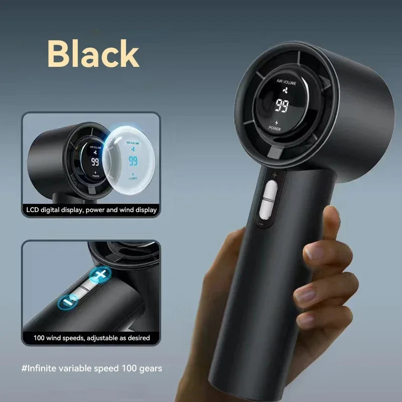 Turbo Handheld Portable Fan (Rechargeable)