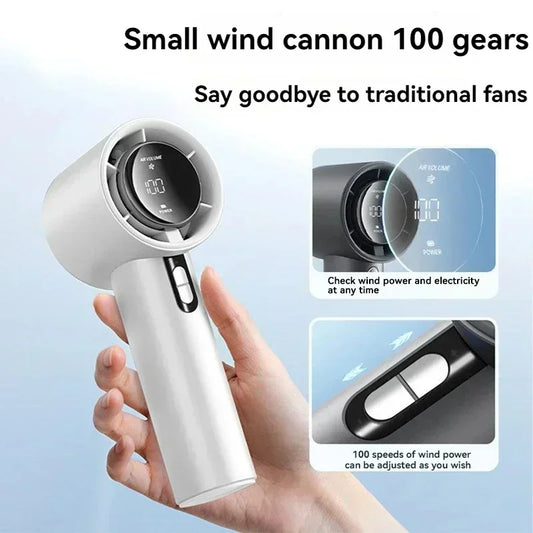 Turbo Handheld Portable Fan (Rechargeable)