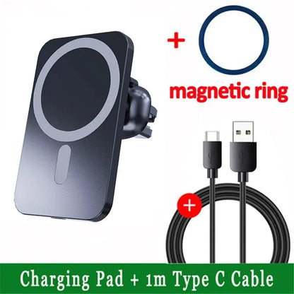 30W Magnetic Wireless Car Charger (Fast Charging)