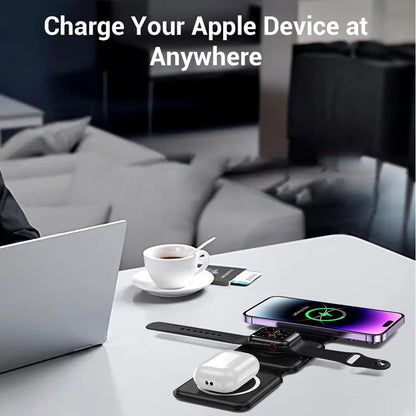 3-in-1 Foldable Magnetic Wireless Charger