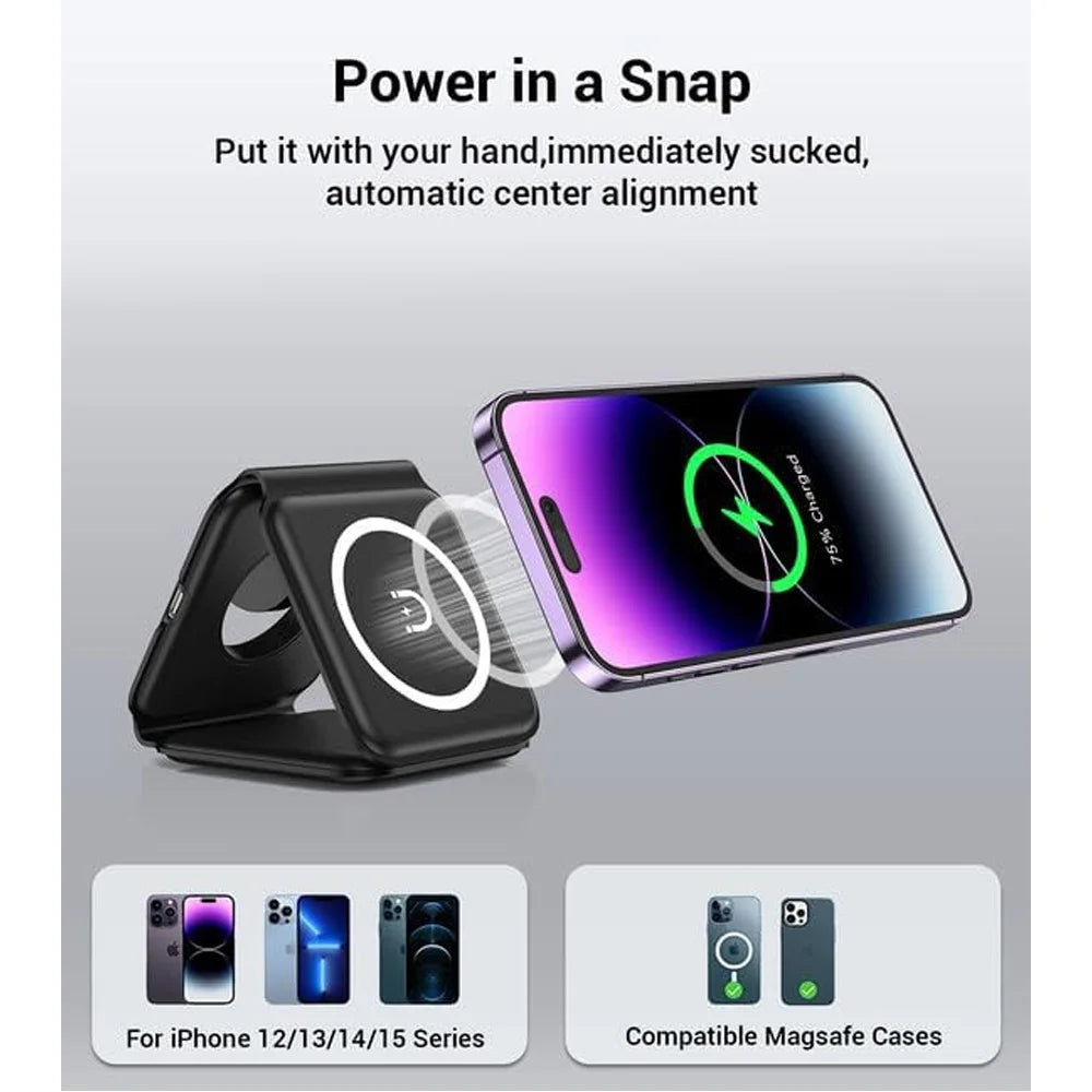 3-in-1 Foldable Magnetic Wireless Charger